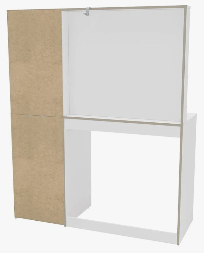 Penteadeira com 5 Gavetas e 3 Nichos Blum Politorno – Branco - Image 3