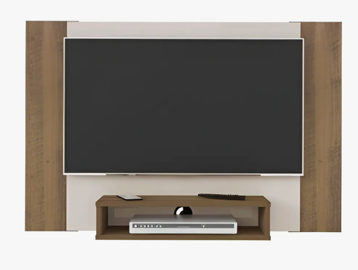 Painel para TV até 40” Cine Artely com 1 Nicho – Off White/Pinho - Image 2