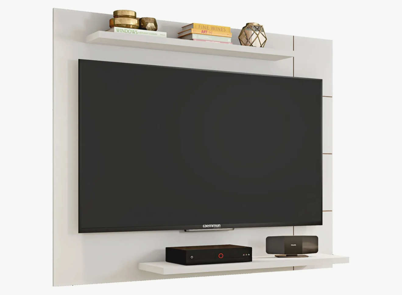 Painel para TV até 58 Polegadas Cross Caemmun – Branco