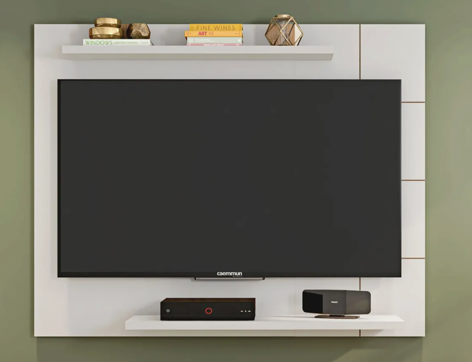 Painel para TV até 58 Polegadas Cross Caemmun – Branco - Image 4